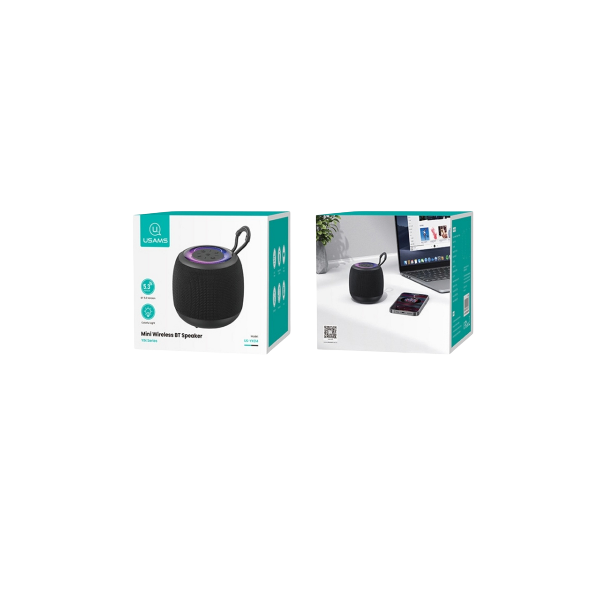 Parlante Bluetooth 1200mAh YIN Series Negro