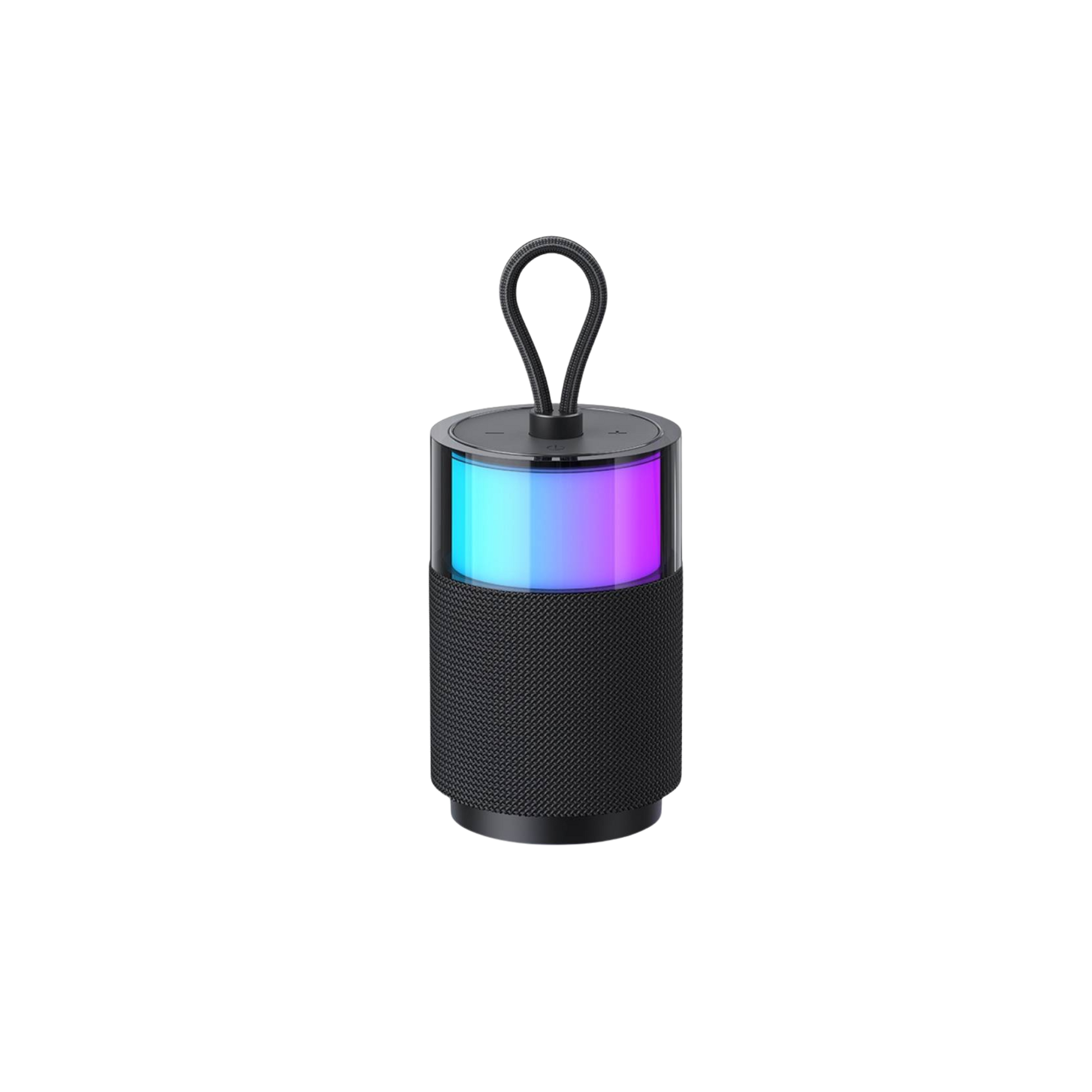 Parlante Bluetooth YIN Series Color Negro Con RGB Y Cordón