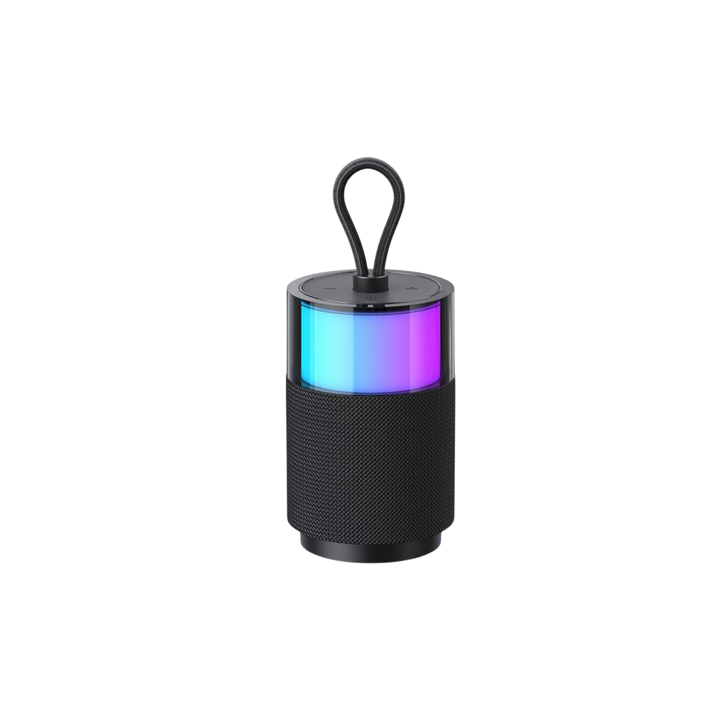 Parlante Bluetooth YIN Series Color Negro Con RGB Y Cordón